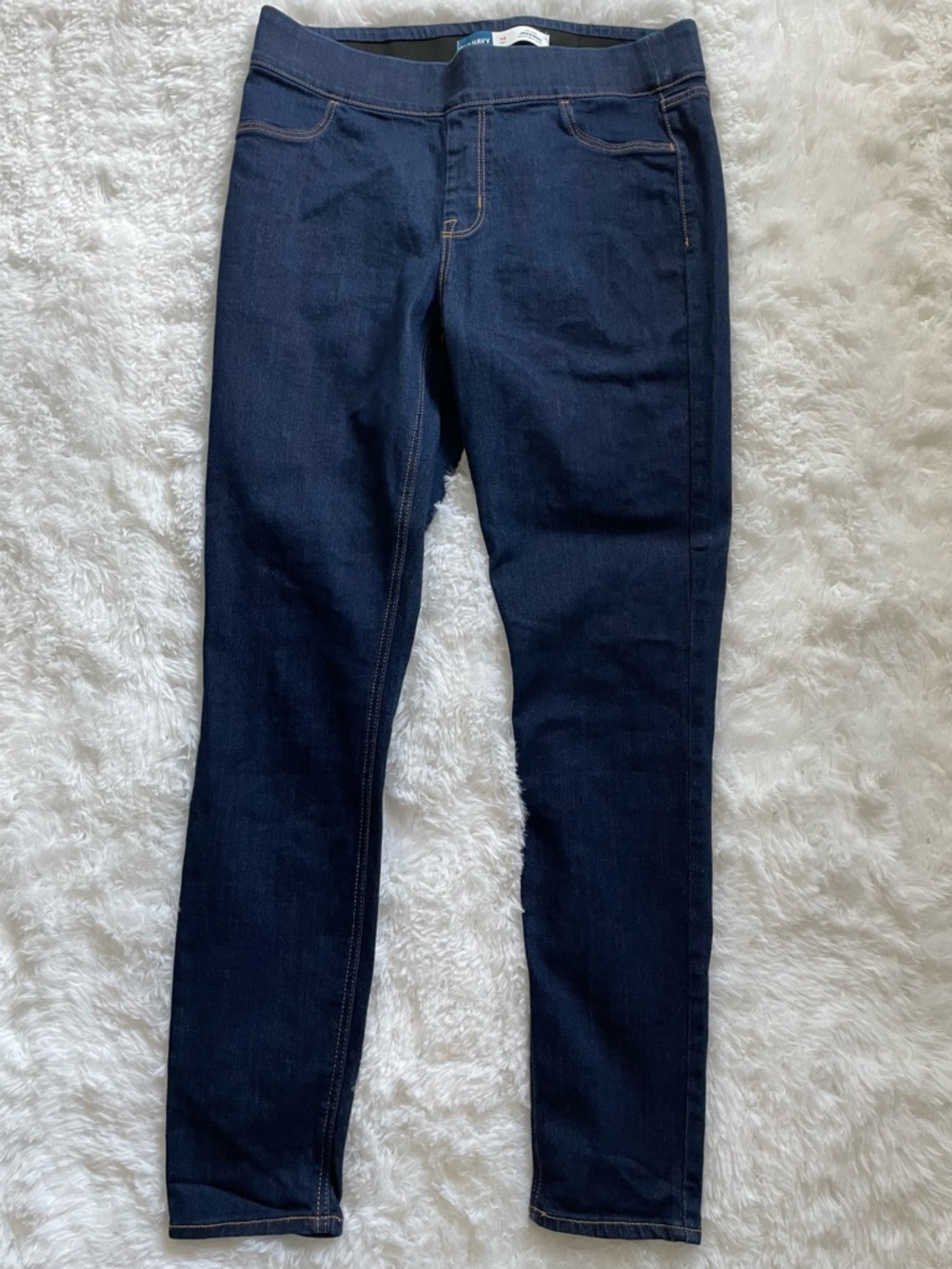 Old Navy Blue Mid-Rise Jeggings